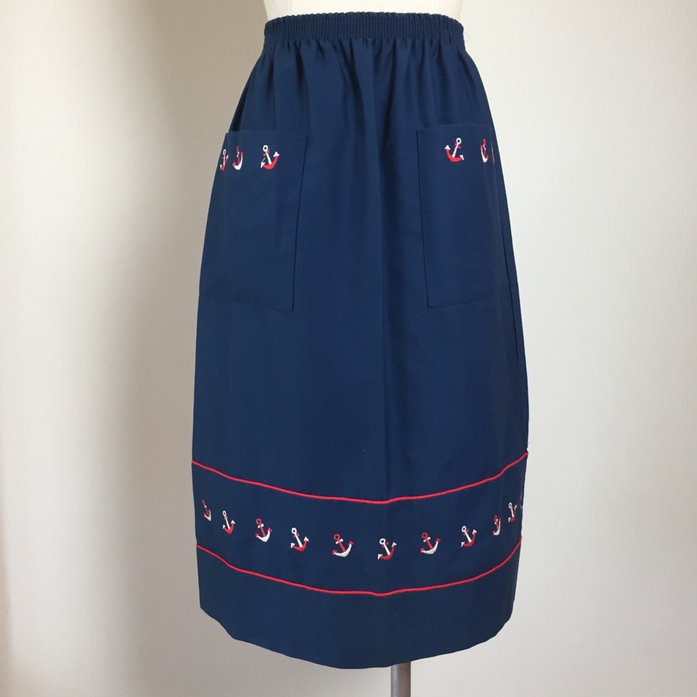 Vintage Nautical Theme Skirt